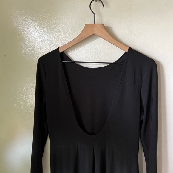 ASOS Unitard bike short bodysuit long sleeve low back - Picture 4 of 5